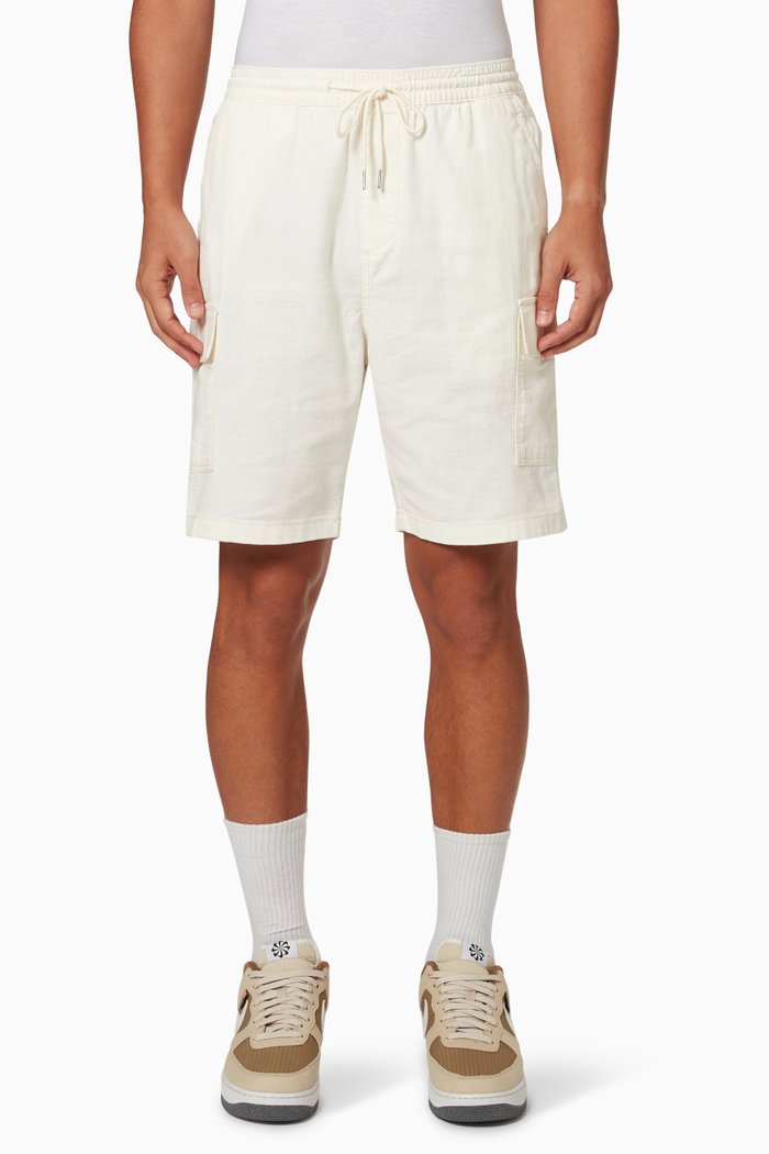 Loose Fit Shorts in Organic Cotton, Neutral
