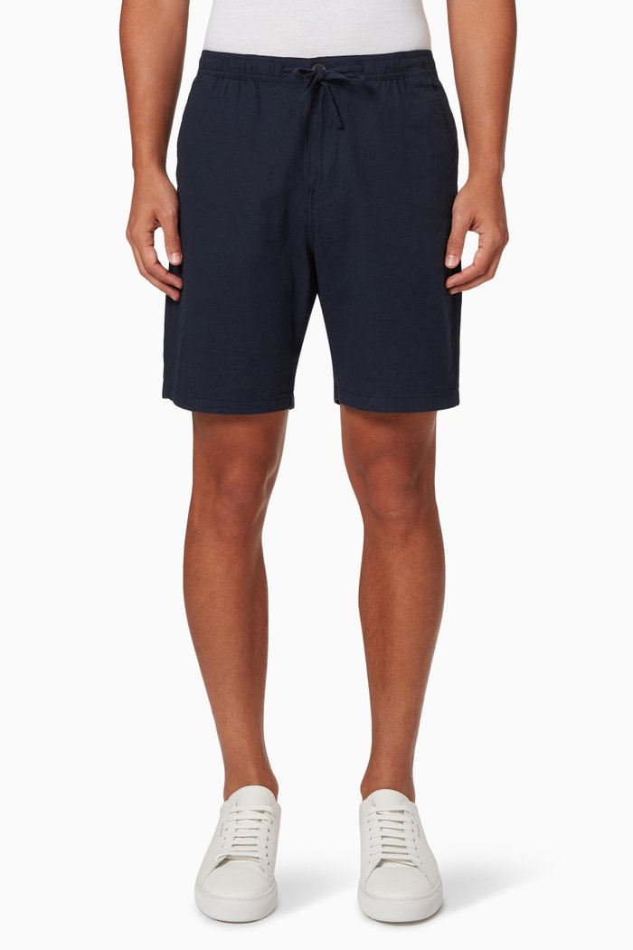 

Shorts in Linen Blend, Black