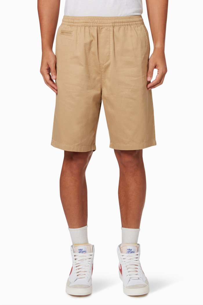 Loose Fit Shorts in Organic Cotton, Neutral