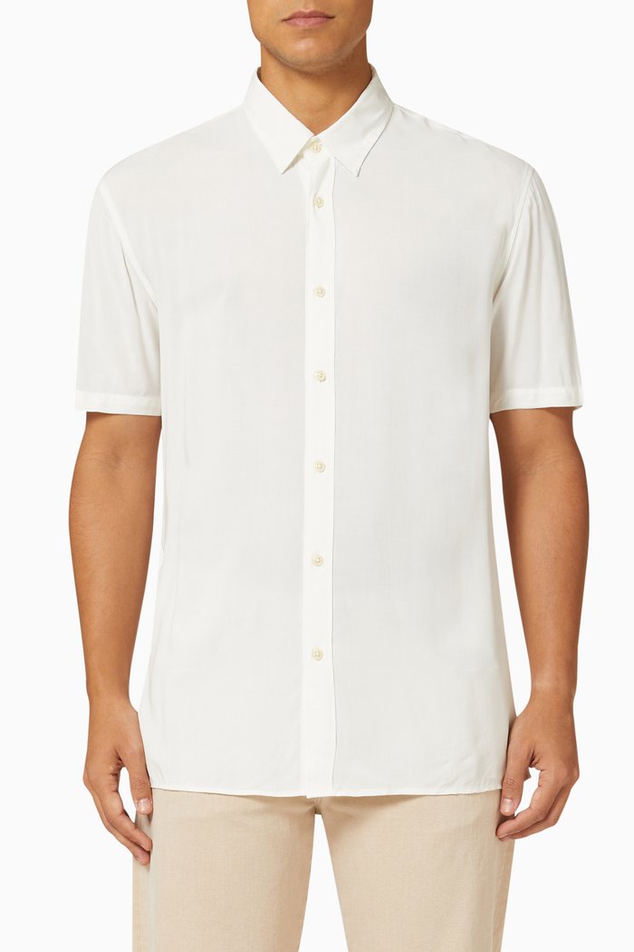 

Plain Shirt in Viscose, Neutral
