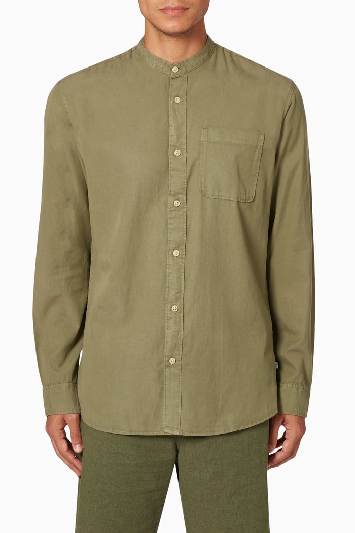 

Casual Shirt in Organic Cotton, Green