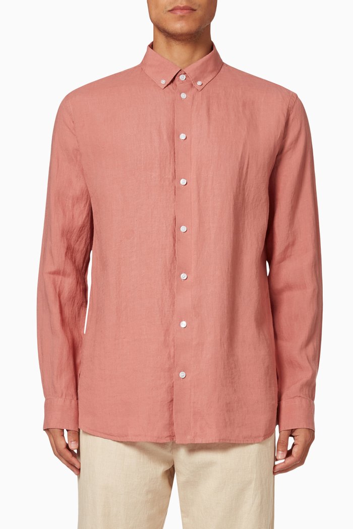 

Shirt in Linen, Pink