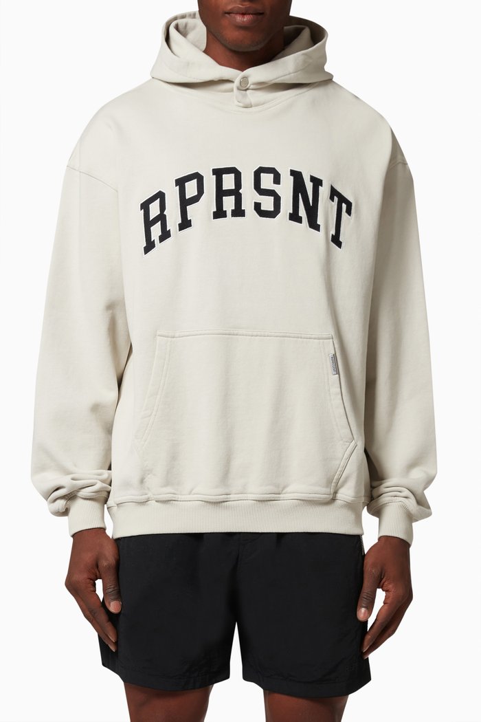 

RPRSNT Hoodie in Cotton Jersey, Grey