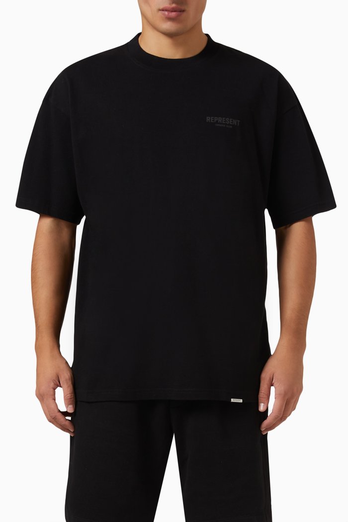 

Owners Club T-shirt in Cotton Jersey, Black