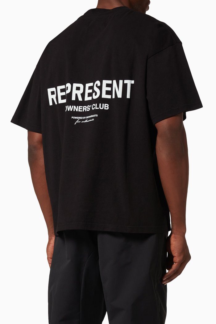 Owners Club T-shirt in Cotton Jersey, Black