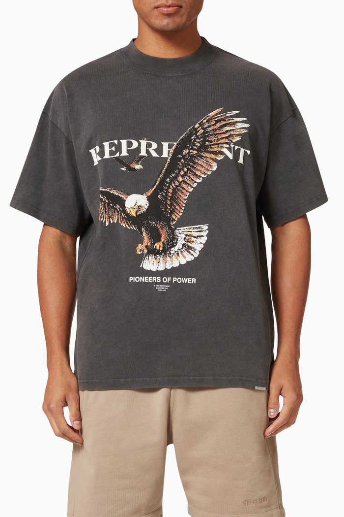 

Pioneers of Power T-shirt in Cotton Jersey, Grey