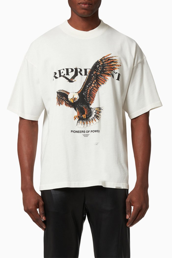 

Pioneers of Power T-shirt in Cotton Jersey, White