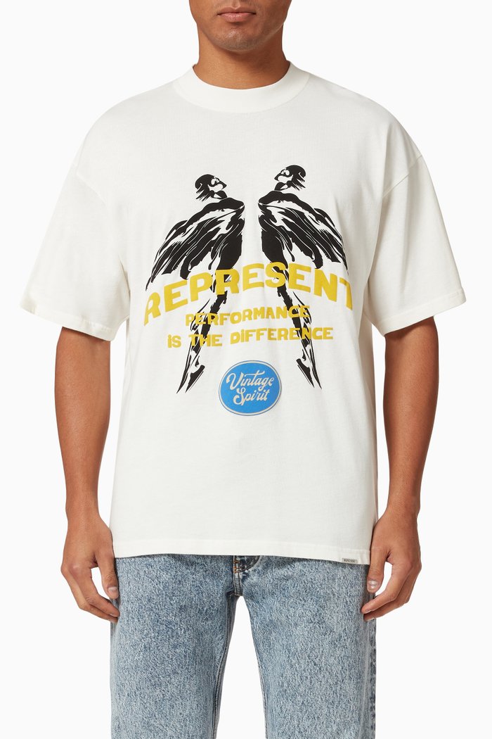 

Vintage Spirit T-shirt in Cotton Jersey, White