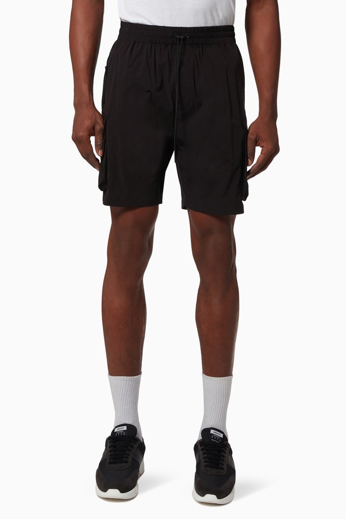 

247 Shorts in Stretch Nylon, Black