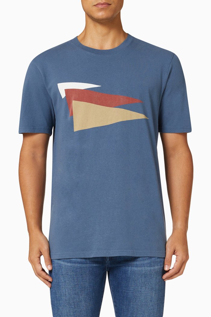 

T-shirt in Cotton Jersey, Blue