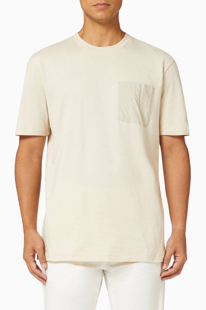 

Relaxed Fit T-shirt in Cotton Jersey, Neutral