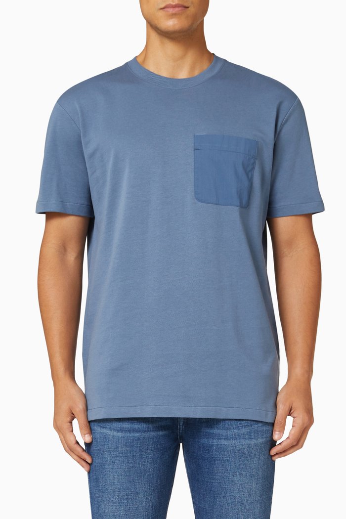 

Relaxed Fit T-shirt in Cotton Jersey, Blue