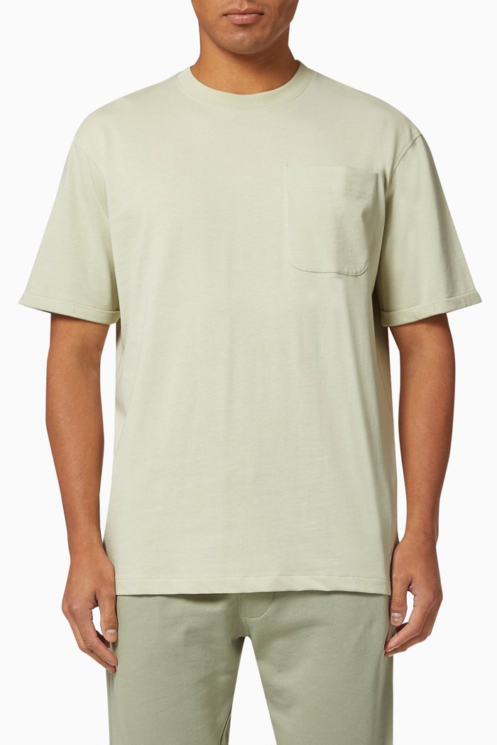 

Crew Neck T-Shirt in Cotton Blend, Neutral