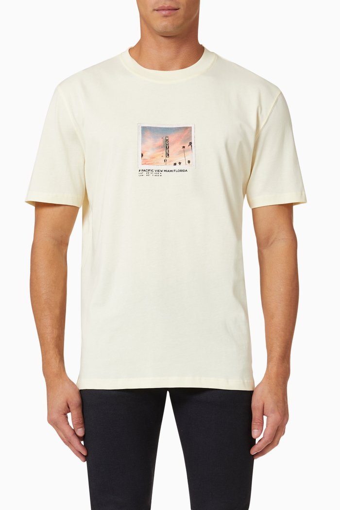 

Crew Neck T-shirt in Cotton Jersey, Yellow