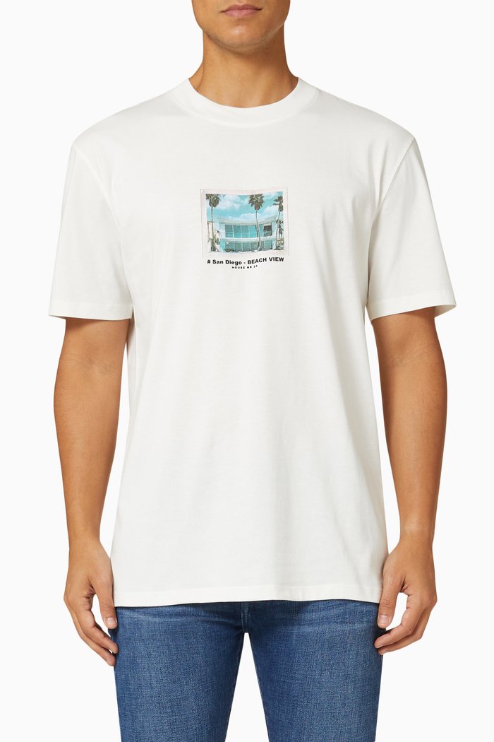 

Crew Neck T-shirt in Cotton Jersey, Neutral