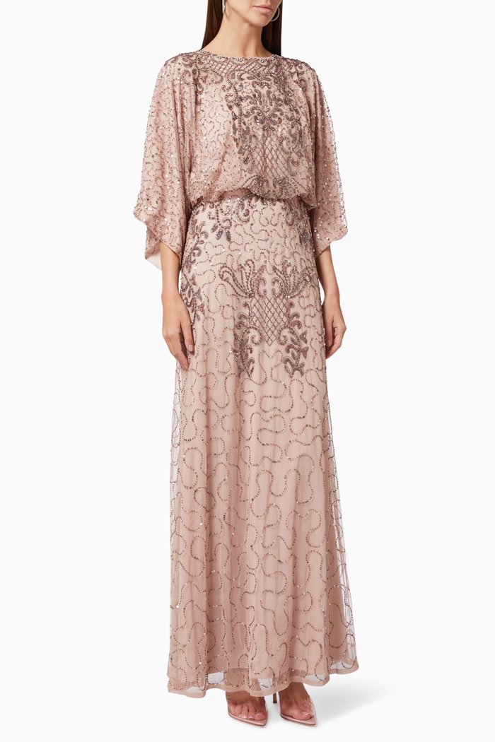 

Embellished Maxi Dress, Pink