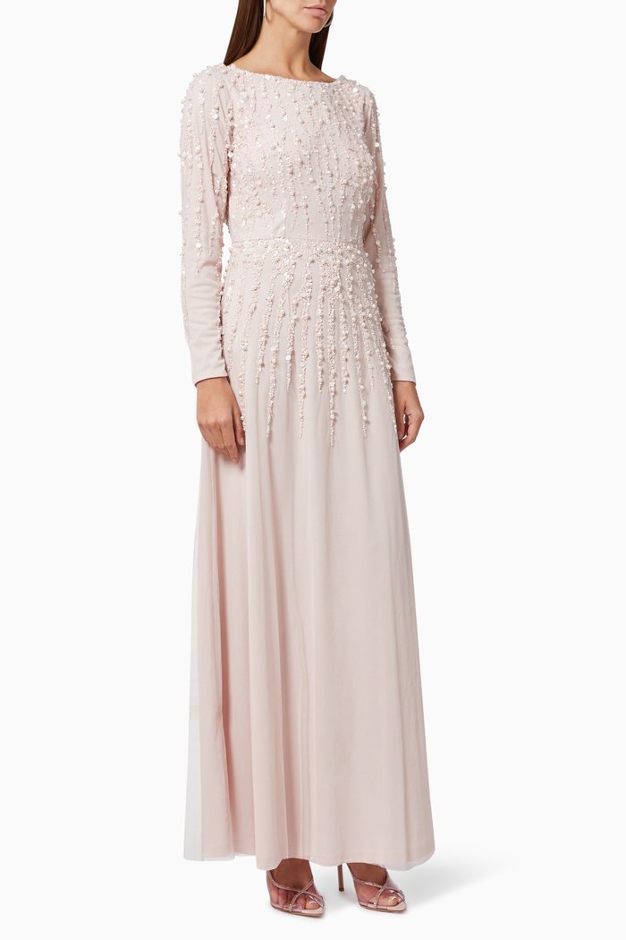 

Embellished Maxi Dress, Pink