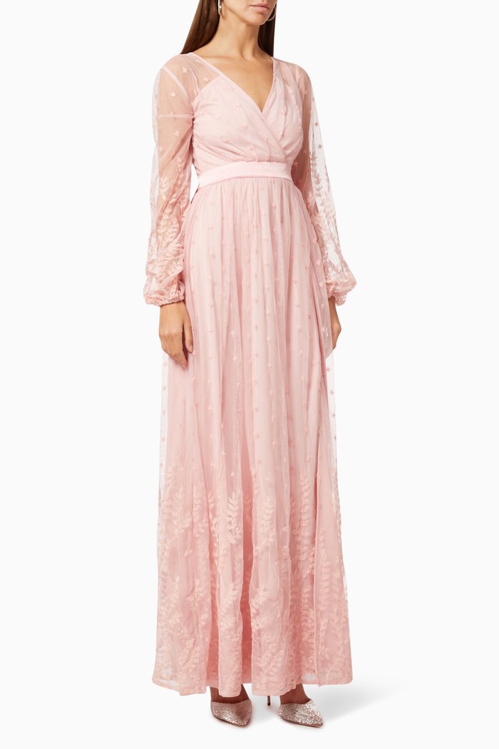 

Lace Maxi Dress, Pink