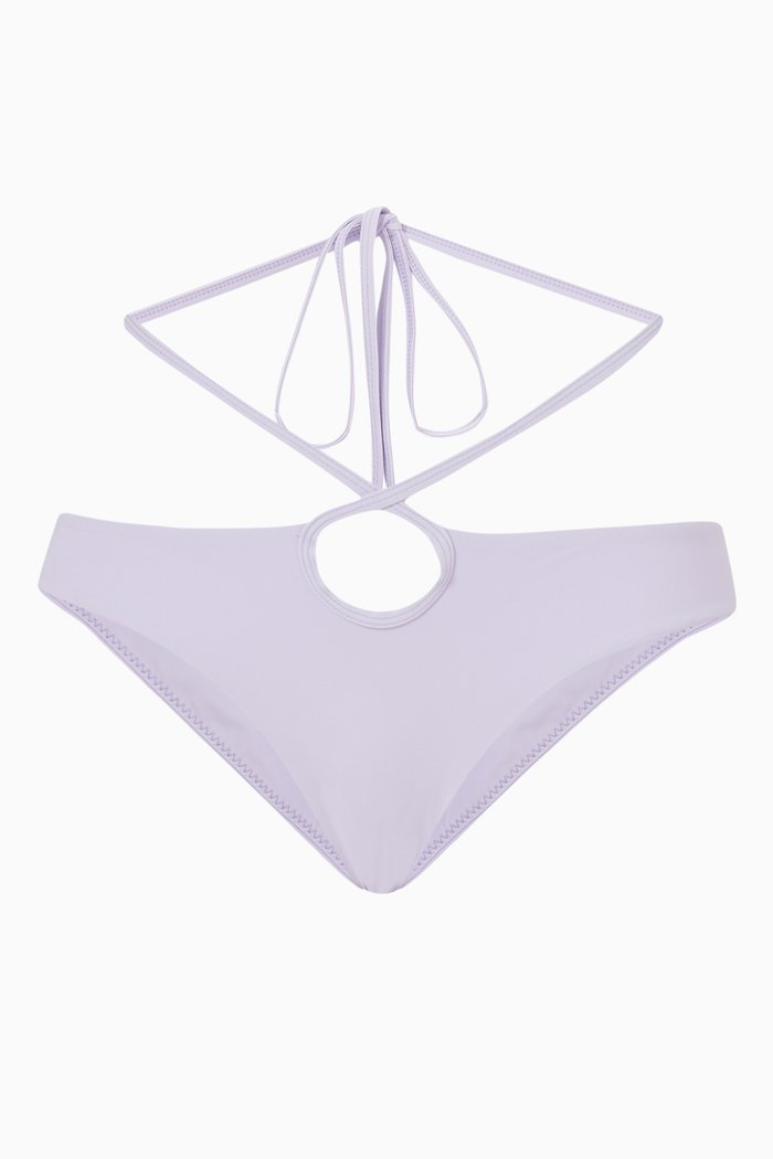 

Looped Tie Bikini Brief, Purple