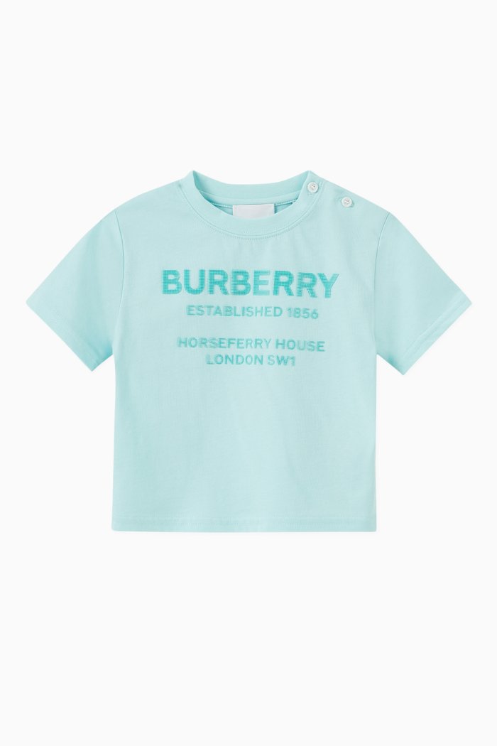 

Horseferry Print T-shirt in Cotton, Blue