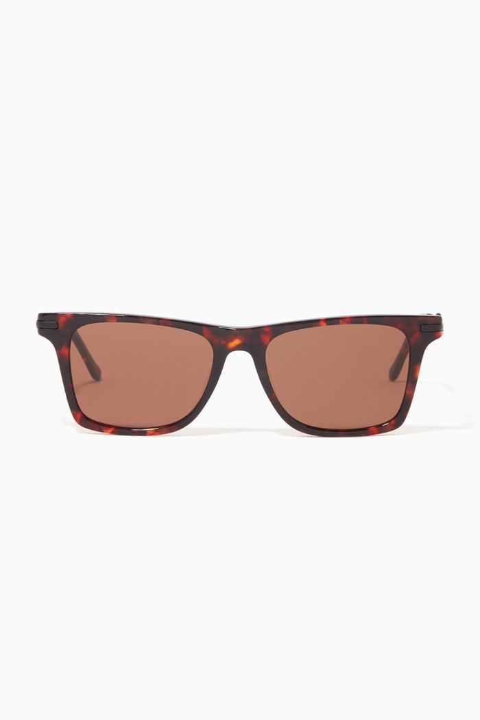 

Harper 2.0 D Frame Sunglasses in Metal & Acetate, Brown