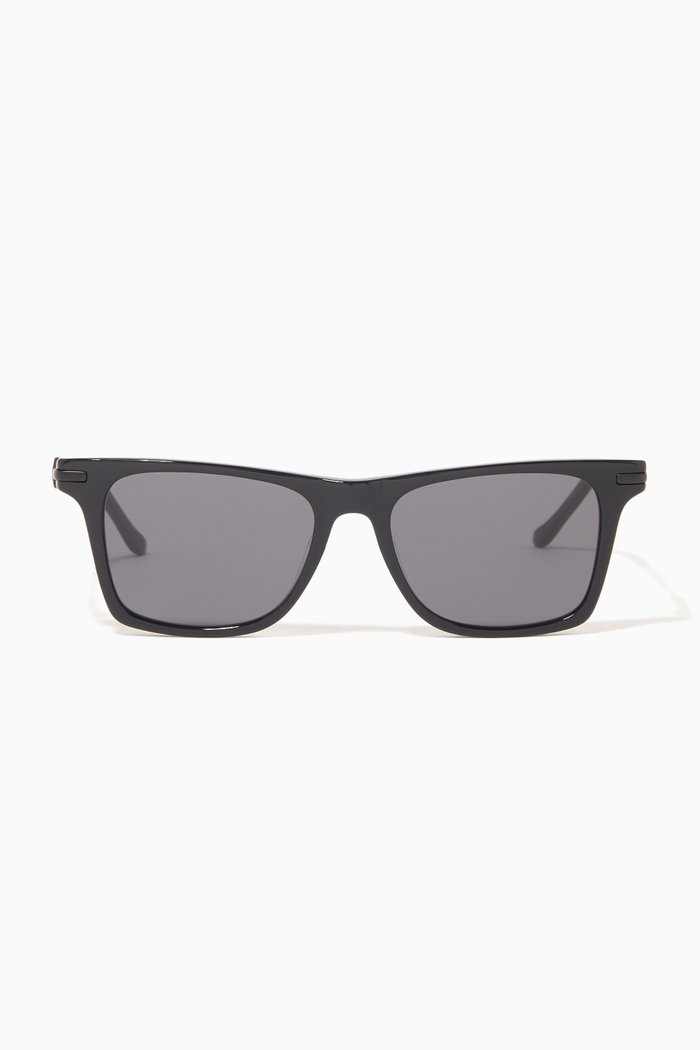 

Harper 2.0 D Frame Sunglasses in Metal & Acetate, Black