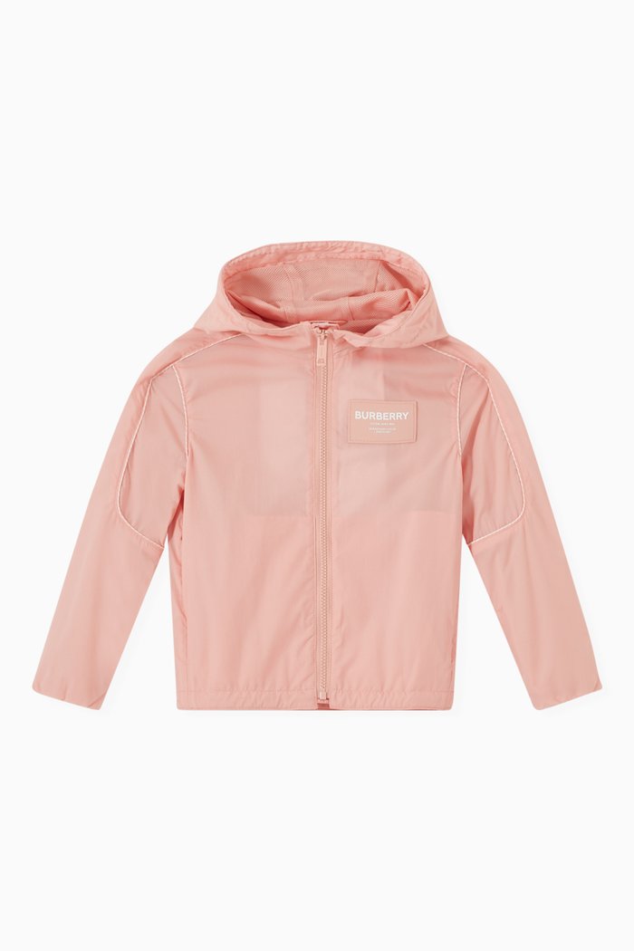 

Addison Horseferry Logo Track Jacket in Nylon Blend, Pink