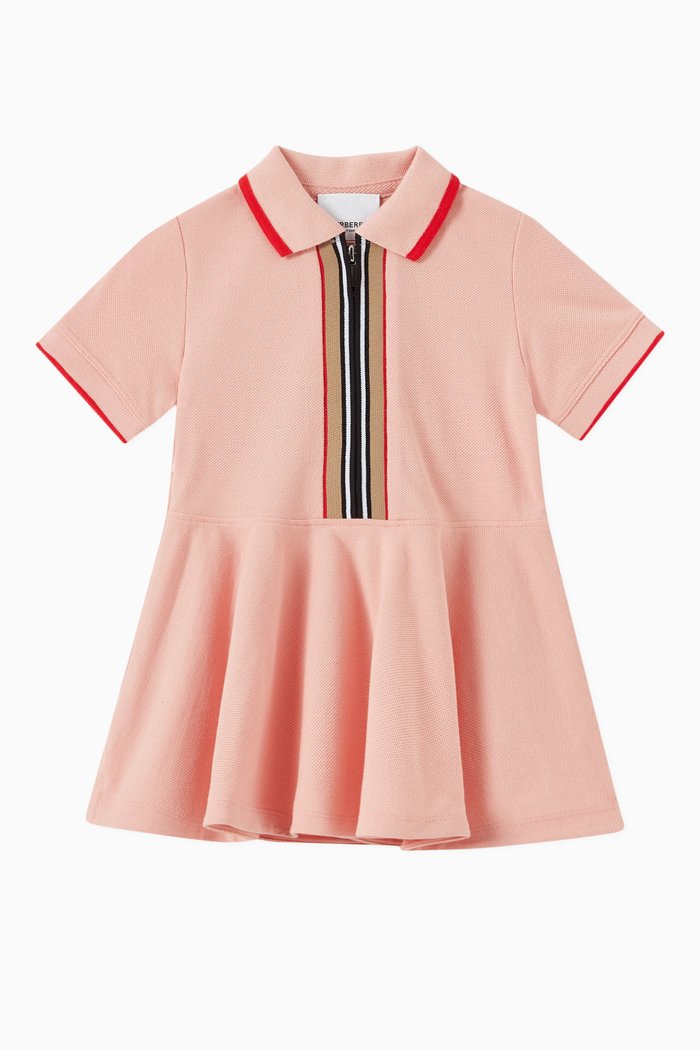 

Kellyanna Polo Shirt Dress in Organic Cotton Piqué, Pink