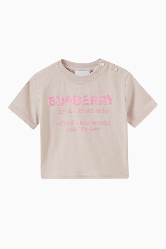 

Horseferry Print T-shirt in Cotton, Pink