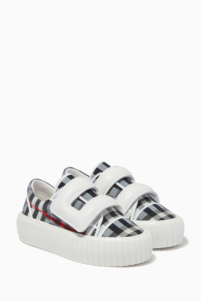

Mark Sneakers in Check Cotton, Multicolour