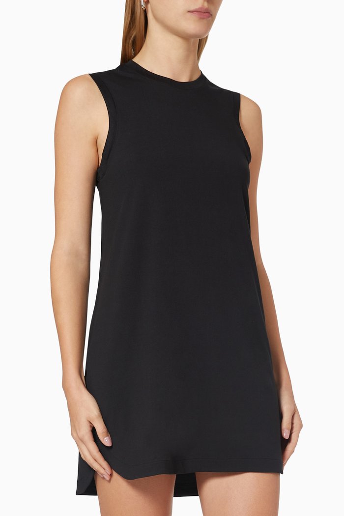 

Caleta Dress in Recycled Polyester, Black