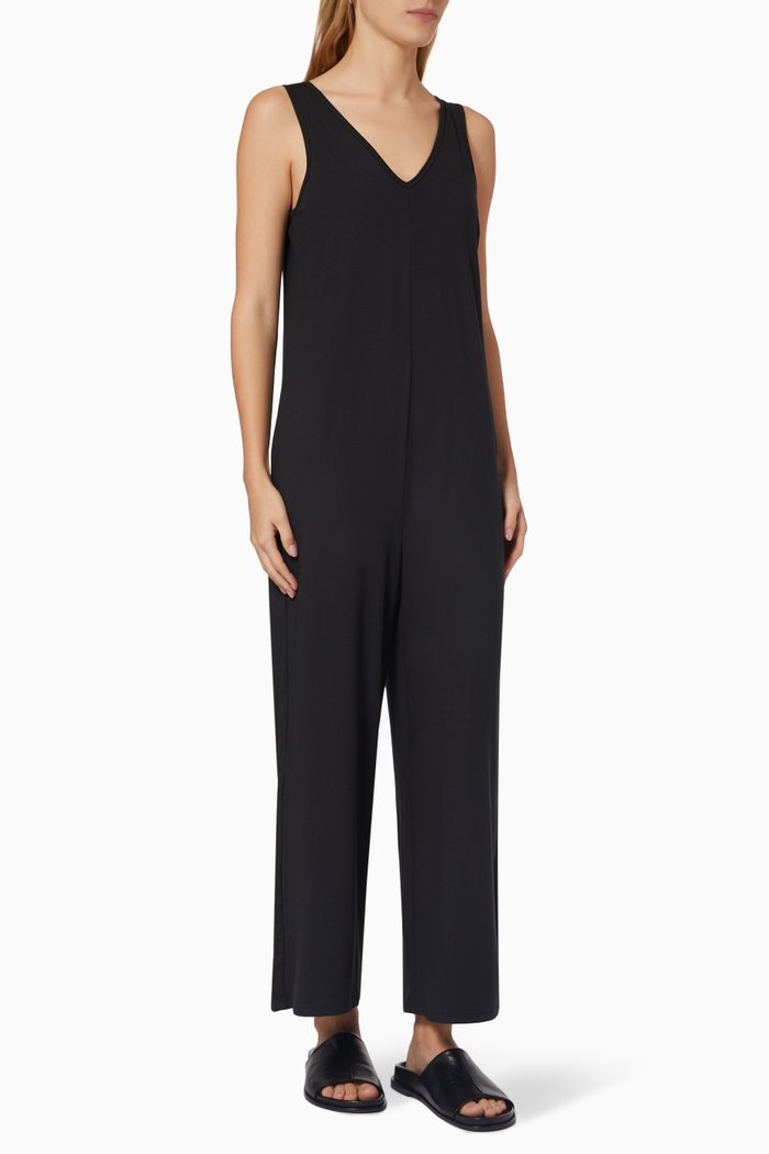 

Pelion Jumpsuit in Stretch Jersey, Black