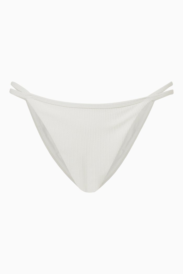 

Carolyn Strappy Bikini Bottom, White