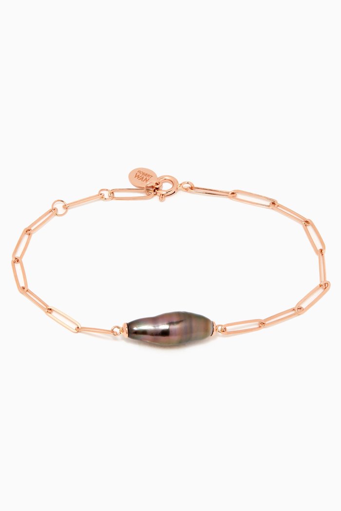 

Pearl Chain Bracelet in 18kt Rose Gold
