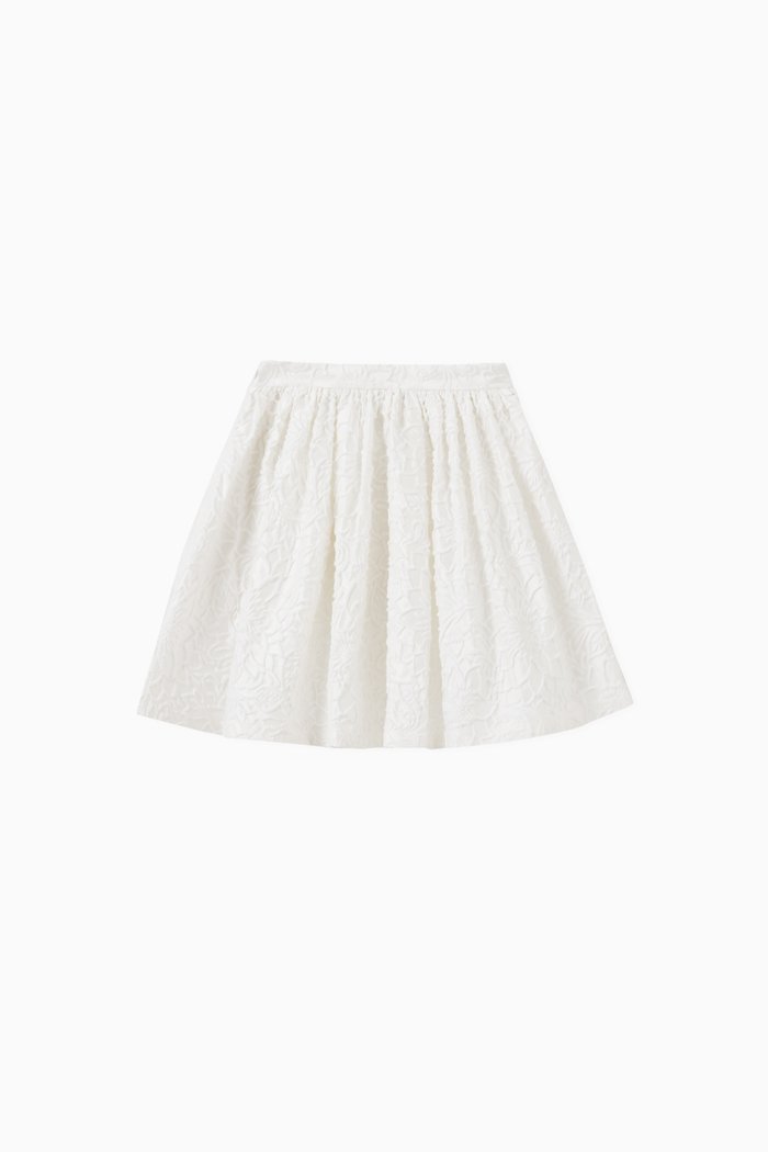 Poppy Life Floral Print Skirt, White