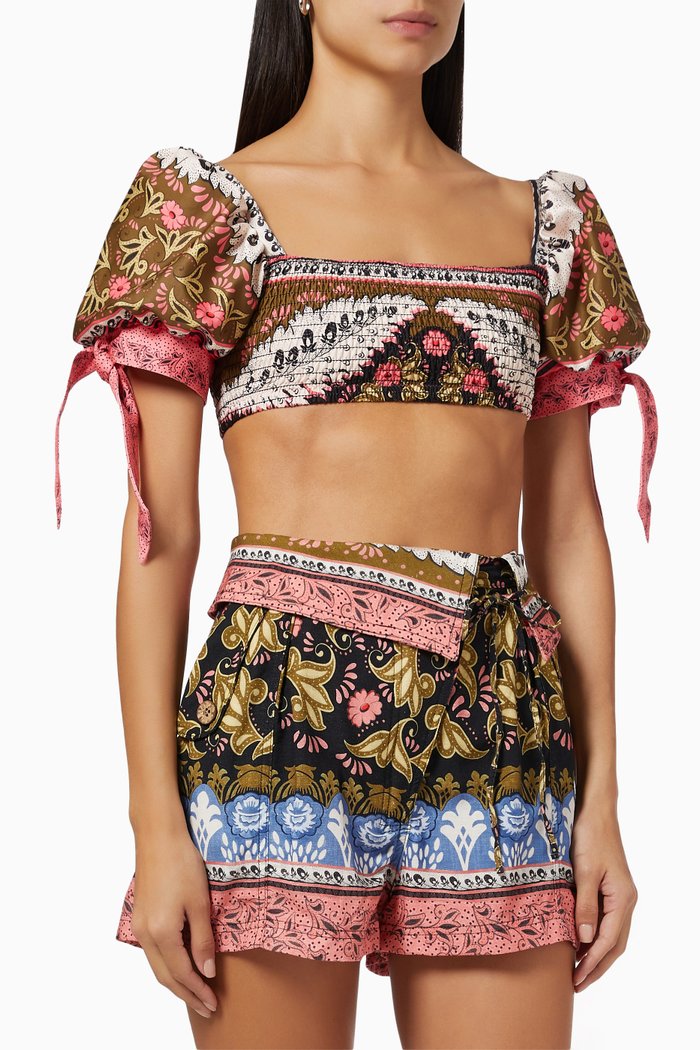 

Eileen Antiq Bikini Top, Brown