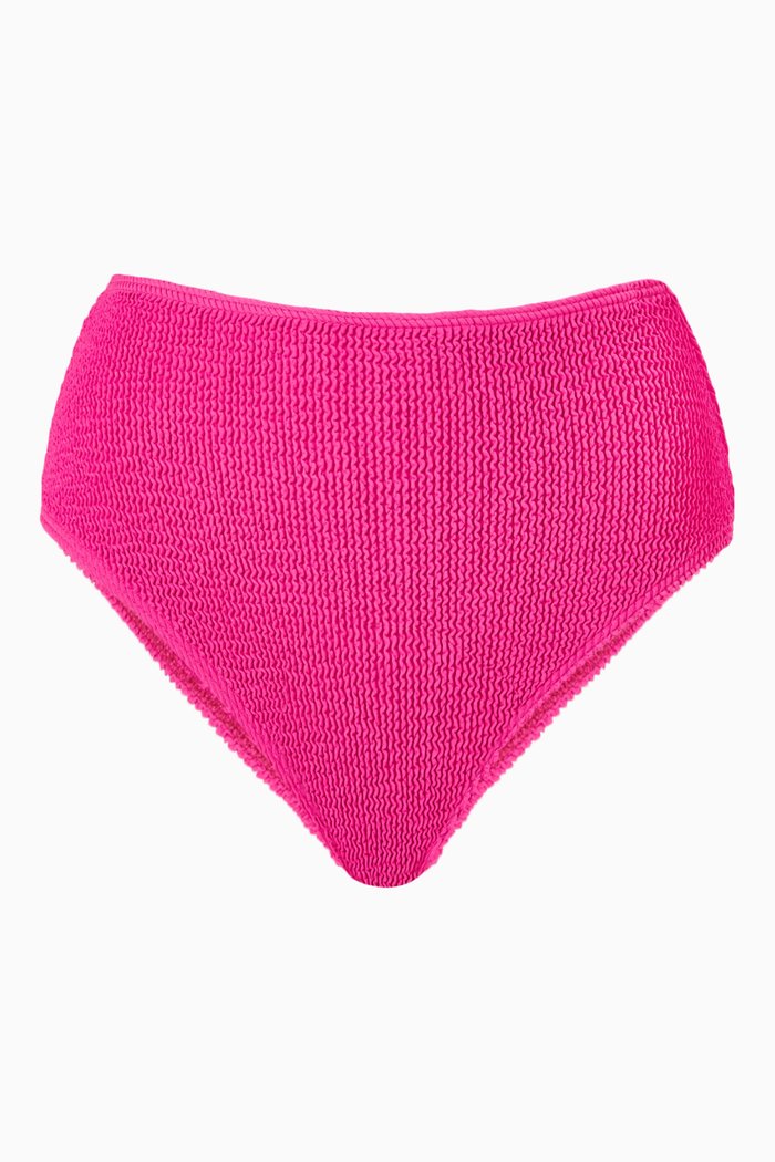 

Palmer High Waist Bikini Bottoms in Eco Nylon, Pink