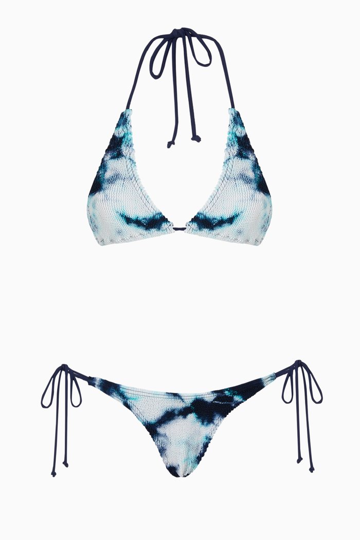 

Sofie Serenity Bikini Set in Eco Nylon, Blue