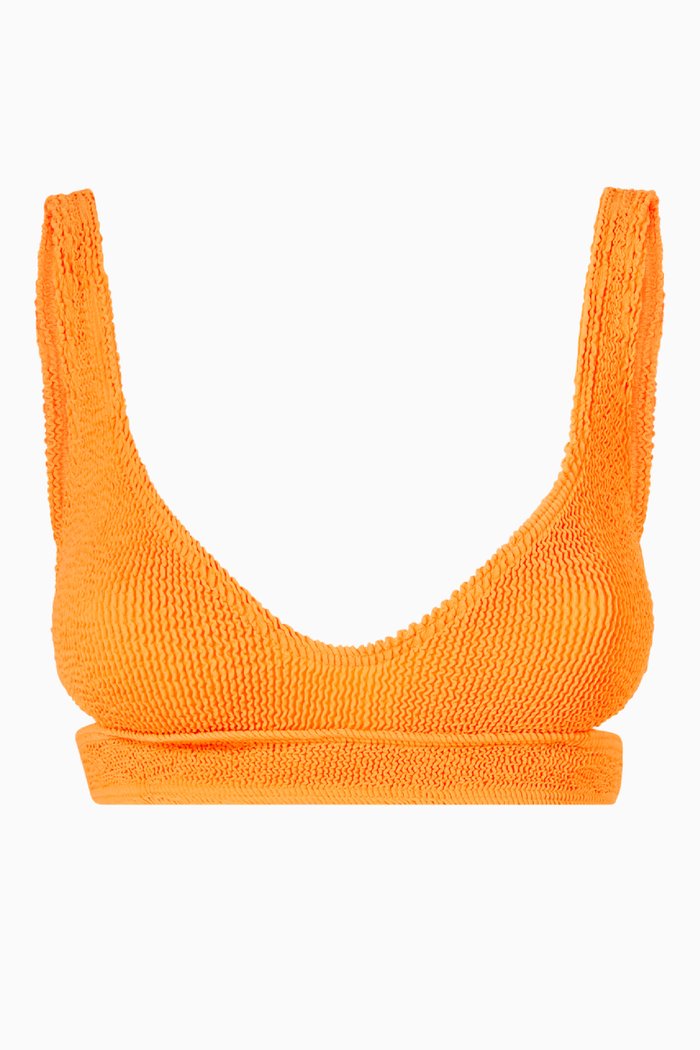 

Nino Crop Bikini Top in Eco Nylon, Orange