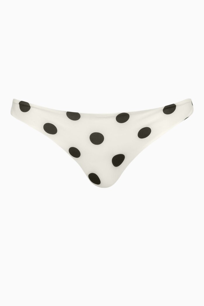 

Guava Polka Reversible Bikini Bottoms, White