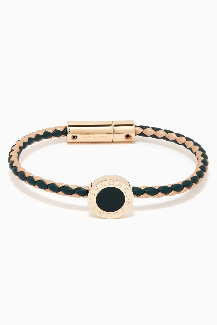 

Ramdan Bvlgari Bvlgari Bracelet in Woven Calf Leather, Yellow