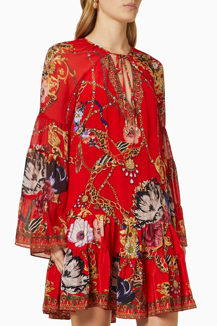 

Prima Donna Dress in Silk, Red