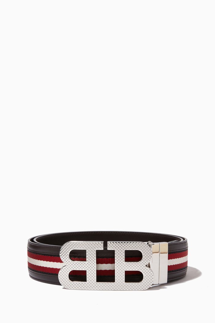 

B-Mirror Belt in Leather, Black