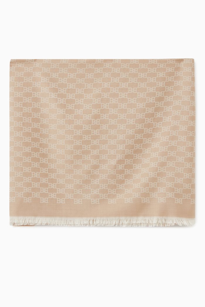 

Monogram Scarf in, Neutral