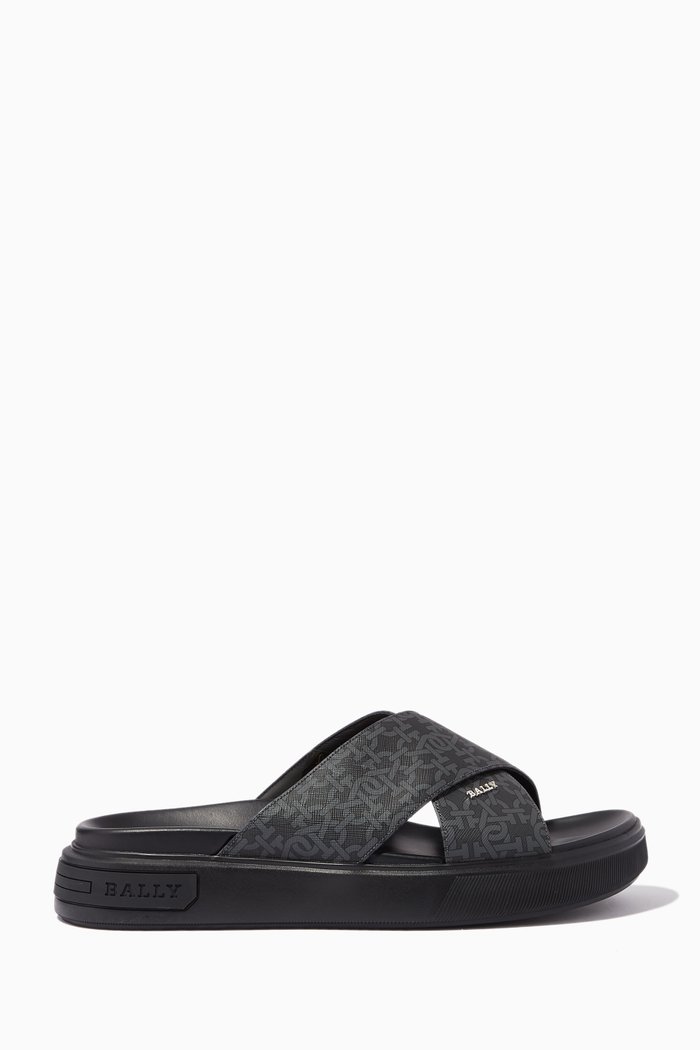 Jarko Sandals in Leather, Multicolour