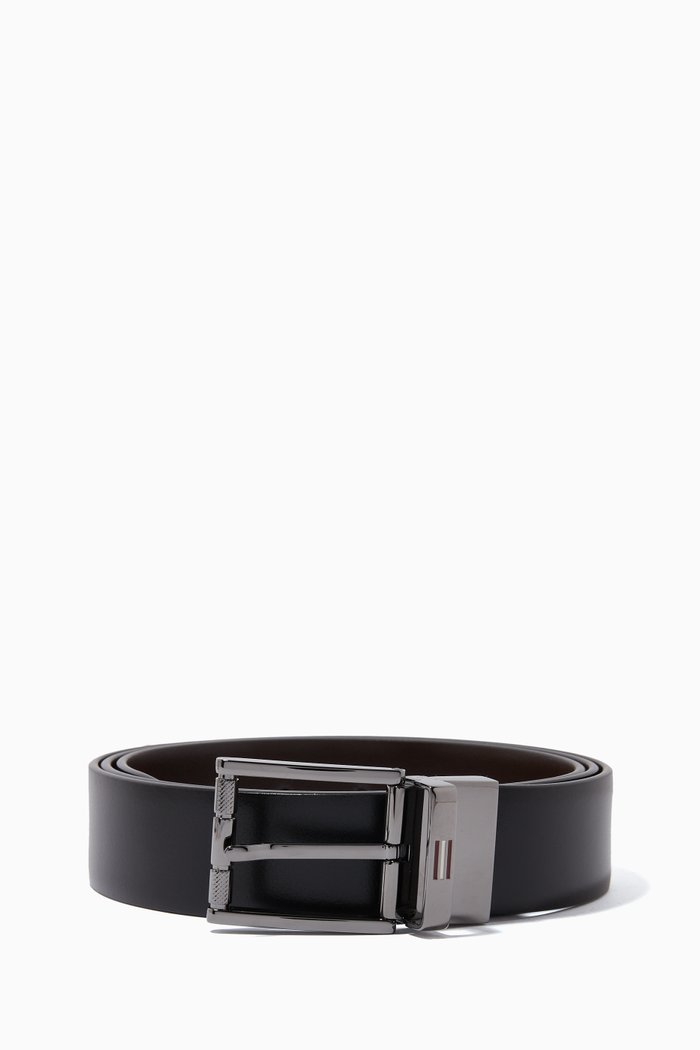 

Astori Reversible Belt in Leather, Black