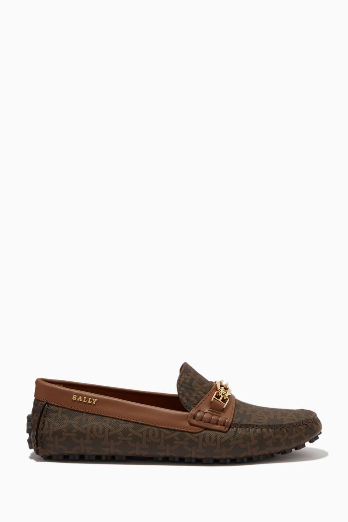 

Lezy Loafers in Leather, Multicolour