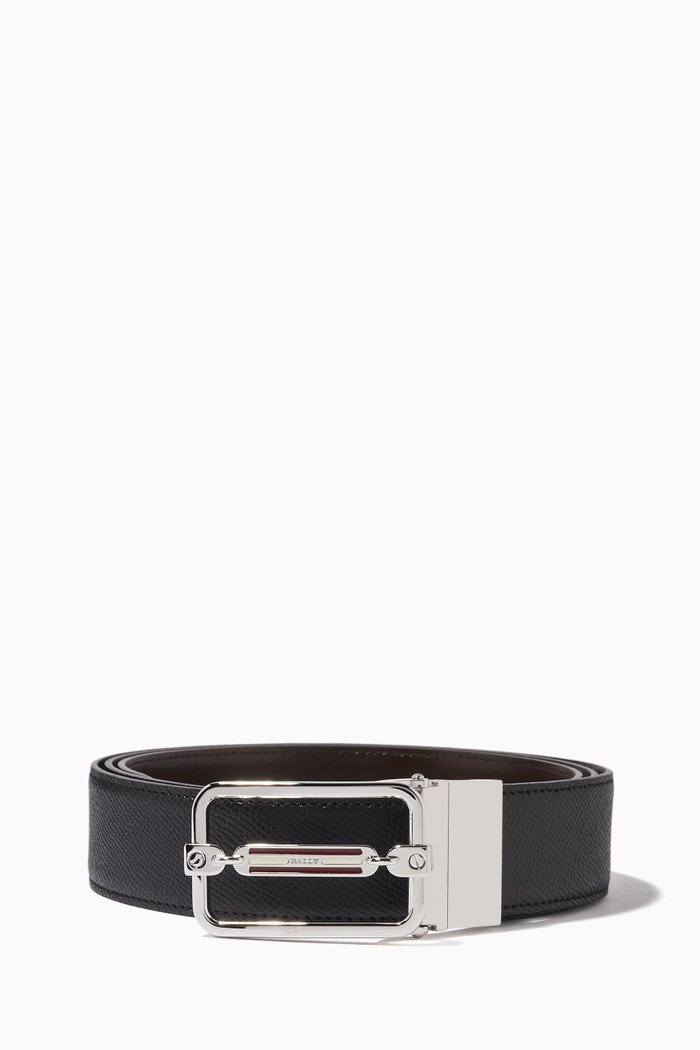 

Steff Reversible Belt in Leather, Black