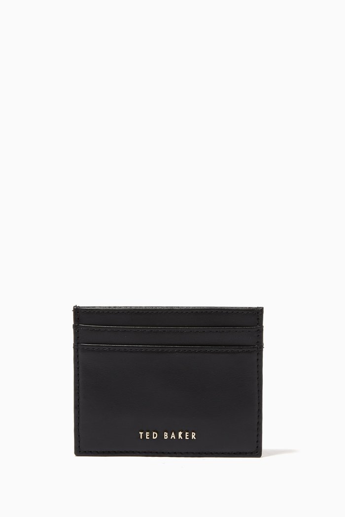 

Garcina Card Holder in Leather, Black