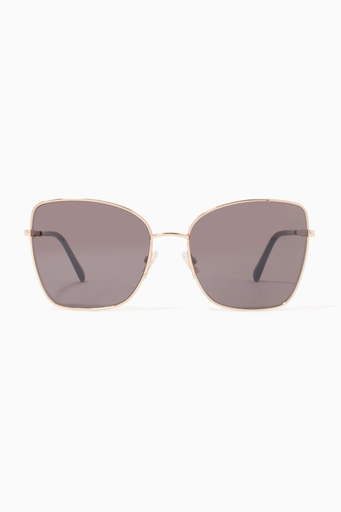 

Alexis Glitter Sunglasses in Metal, Black